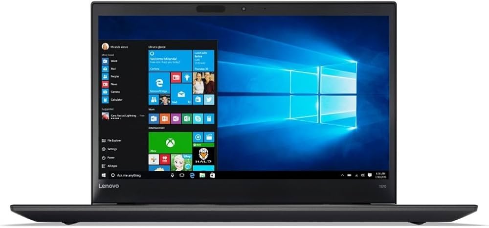 Lenovo ThinkPad T470 2017 schwarz, Intel Core i5-6300U, 8GB RAM, 256GB SSD, Windows 11 Pro, 14 Zoll, Akku muss getauscht werden | Zustand: Gut – Bild 3