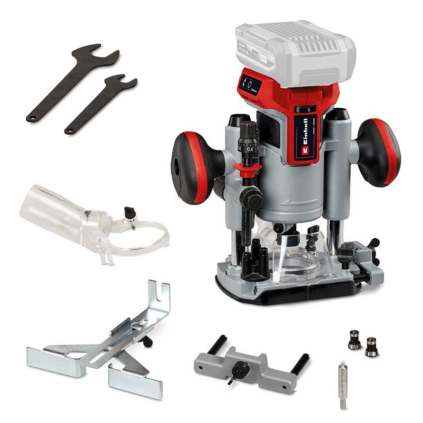 Einhell TP-RO 18 Li BL, Akku-Oberfräse Solo, bürstenlos, 18V Power X-Change, Lieferung ohne Akku und Ladegerät | Zustand: Neu