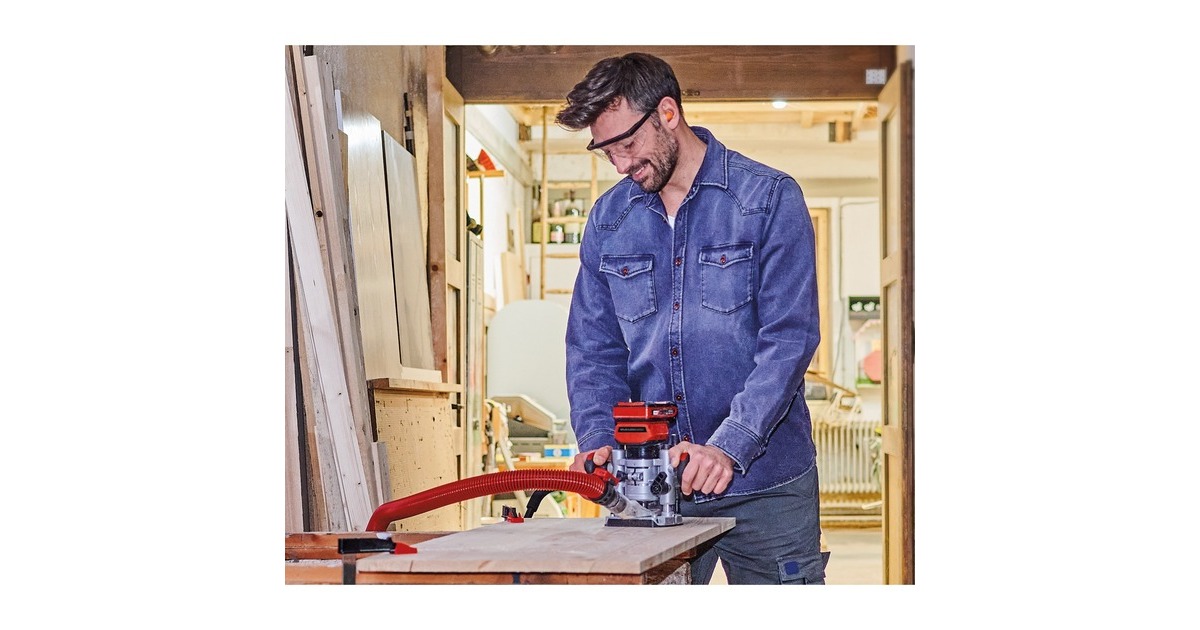 Einhell TP-RO 18 Li BL, Akku-Oberfräse Solo, bürstenlos, 18V Power X-Change, Lieferung ohne Akku und Ladegerät | Zustand: Neu – Bild 2