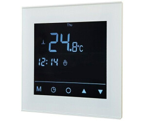 Admiral E-Power Comfort Plus Weiß, Digitales Fußbodenheizungs-Thermostat, programmierbar, mit Touchscreen, 230V, inkl. Fernfühler (3m) | Zustand: Neu – Bild 3