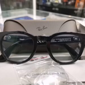 Ray-Ban Meta Scriber Optics RW7002 8531 Beige, Intelligente AI-Brille aus Kunststoff in Panto-Form mit originaler Verpackung | Zustand: Wie Neu
