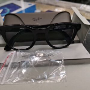 Ray-Ban Meta Scriber Optics 2000 Schwarz, Intelligente KI-Brille für Sehstärke mit 12-MP-Kamera, Open-Ear-Lautsprechern, Etui und OVP | Zustand: Neu