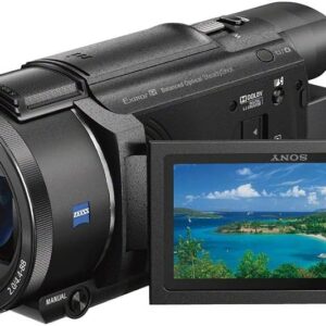 Sony FDR-AX33 Handycam, 4K Ultra HD Camcorder mit Zeiss Vario-Sonnar T Objektiv, Balanced Optical SteadyShot, Ladegerät und Tasche | Zustand: Sehr Gut
