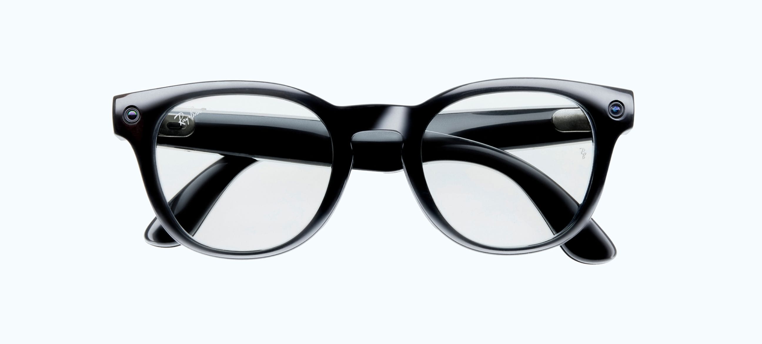 Ray-Ban Meta Scriber Optics Schwarz, Intelligente AI-Brille im Panto-Design mit integrierter Kamera und Open-Ear-Lautsprechern | Zustand: Neu