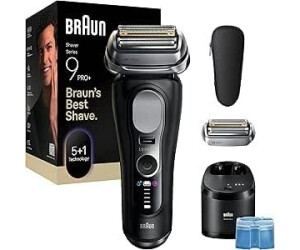 Braun Series 9 Pro+ 9660ccps Schwarz, Wet&Dry Elektrorasierer mit 6-in-1 SmartCare-Station, Pro-SensoAdapt, zusätzlichem Scherkopf und Reise-Etui in Originalverpackung | Zustand: Neu