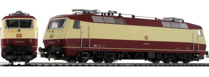 Piko BR 120 DB Ep. IV purpurrot/elfenbein, Elektrolokomotive Baureihe 120 der Deutschen Bundesbahn, Epoche IV, in OVP | Zustand: Neu