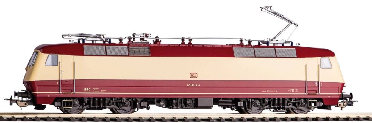 Piko BR 120 DB Ep. IV purpurrot/elfenbein, Elektrolokomotive Baureihe 120 der Deutschen Bundesbahn, Epoche IV, in OVP | Zustand: Neu – Bild 4