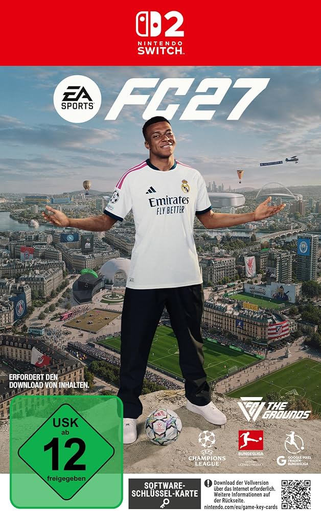 EA Sports FC 27 Nintendo Switch 2, Fussballspiel, originalverpackt mit Software-Schlüssel-Karte, USK ab 12 freigegeben | Zustand: Neu
