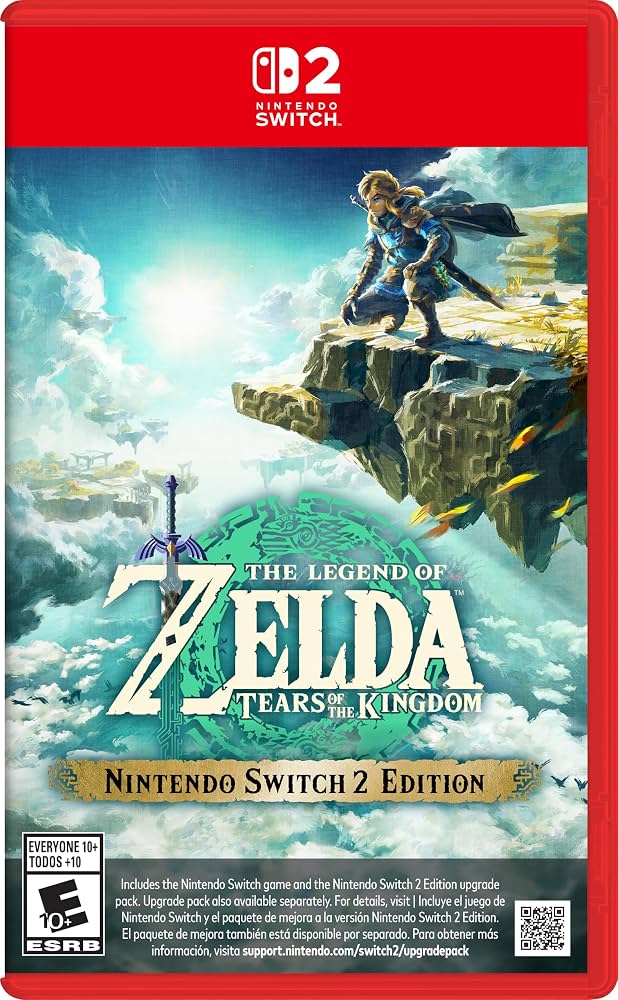 The Legend of Zelda: Tears of the Kingdom Switch 2, Nintendo Switch 2 Edition mit verbessertem Upgrade-Paket, flüssigeren Kämpfen und höherer Auflösung | Zustand: Neu