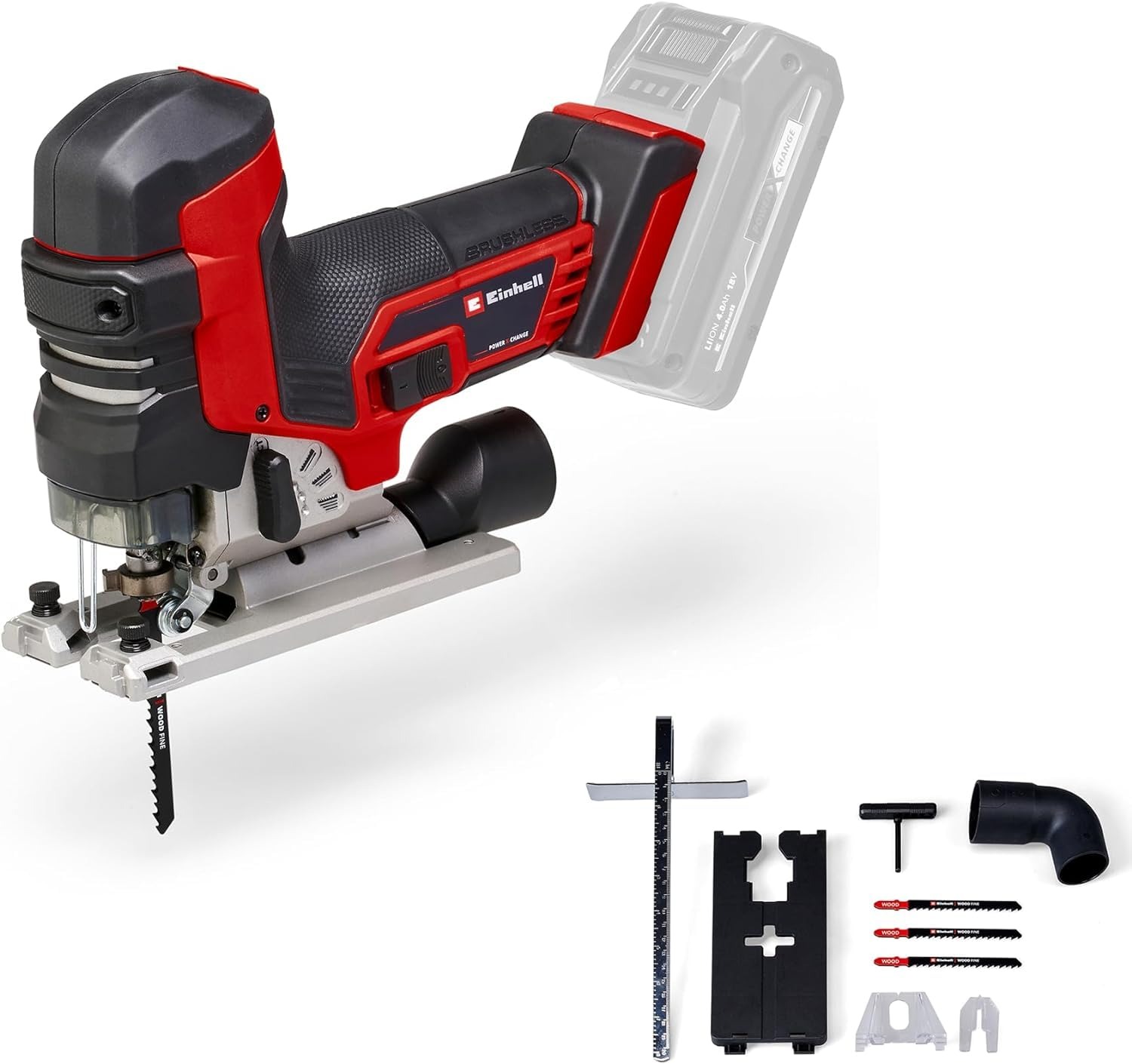 Einhell TP-JST 18/135 Li BL, 18V, Brushless, Akku-Pendelhubstichsäge solo ohne Akku | Zustand: Wie Neu – Bild 2