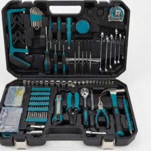 Sundpey Werkzeugkoffer Set, Umfangreiches Handwerkzeug-Set im Koffer mit Zange, Hammer, Ratsche, Bits | Zustand: Wie Neu