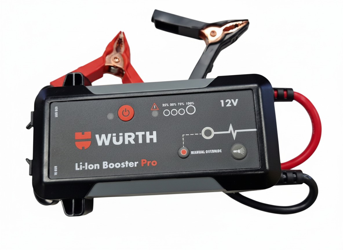 Würth Li-Ion Booster Pro 12V, 12V Starthilfe, 600A Nennstrom, 2000A Spitzenstrom, LED-Licht | Zustand: Sehr Gut – Bild 2