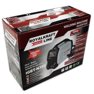 Royalkraft Inverter IGBT-N350, 300A Inverter Schweißgerät, inkl. Maske, Elektroden, OVP | Zustand: Sehr Gut