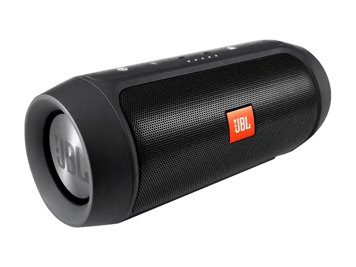 JBL Charge 2+ schwarz, Bluetooth-Lautsprecher, spritzwassergeschützt | Zustand: Gut | Farbe: schwarz