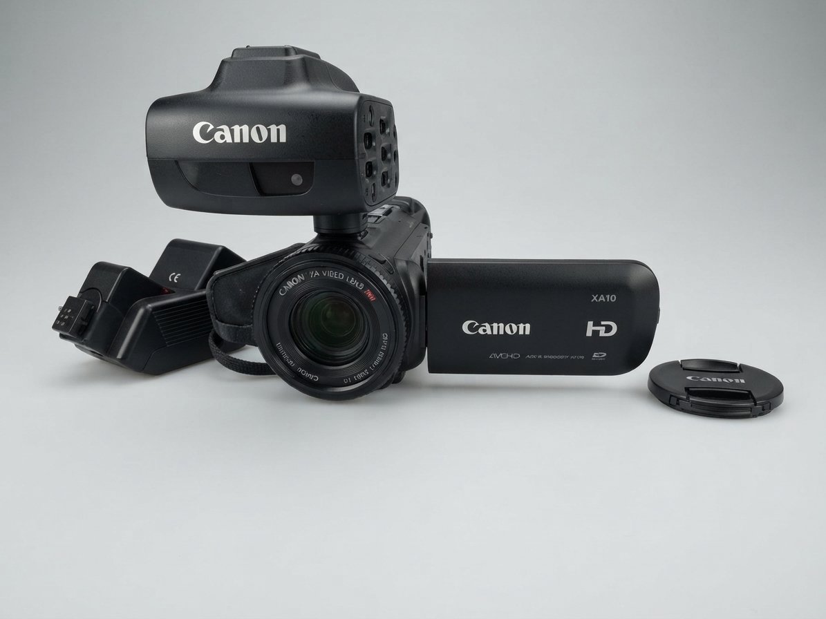 Canon XA10 HD Camcorder, AVCHD, Dual SD Card, XLR Handle, inkl. Ladezubehör & Anleitungen | Zustand: Gut