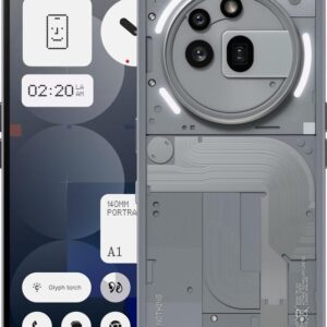 Nothing Phone (3a) Pro 5G, 6,77 Zoll AMOLED, Snapdragon 7s Gen 3, 50 MP, 5G, 256GB | SimLock: Frei | Zustand: Sehr Gut | Farbe: silber | Akku: 100%