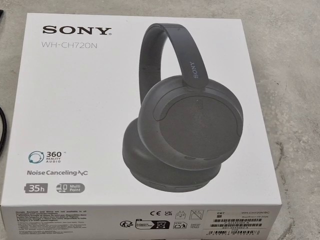 Sony WH-CH720N Schwarz, Over-Ear Kopfhörer, Noise Canceling, 35h Akku ovp | Zustand: Wie Neu
