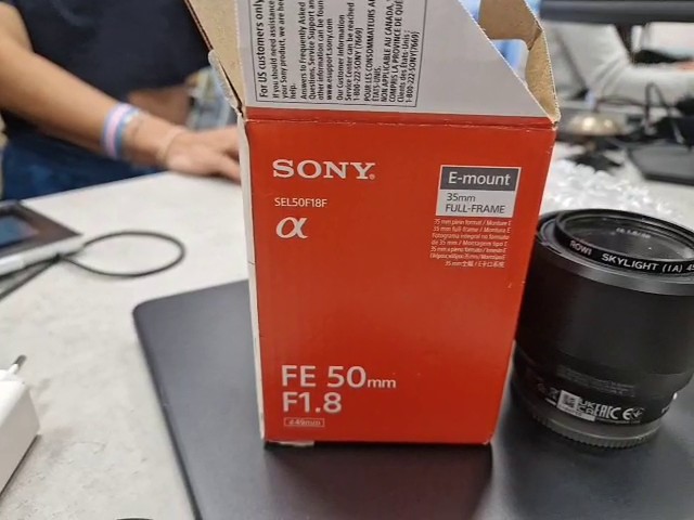 Sony FE 50mm F1.8 SEL50F18F Objektiv, 50mm Festbrennweite, Blende f/1.8, E-Mount, Vollformat, inkl. OVP | Zustand: Wie Neu – Bild 2
