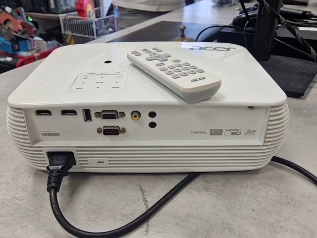 Acer H5382BD DLP Beamer Weiß, D7P1602, 3D DLP Projektor, Fernbedienung, Netzkabel | Zustand: Gut – Bild 5