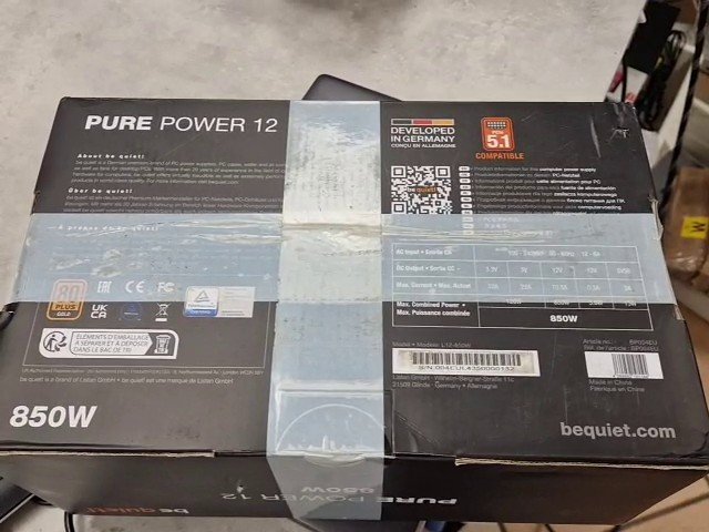be quiet! Pure Power 12 M 850W Netzteil, 850W, ATX 3.0, 80 PLUS Gold, modular, OVP mit Klebeband | Zustand: In Ordnung – Bild 3