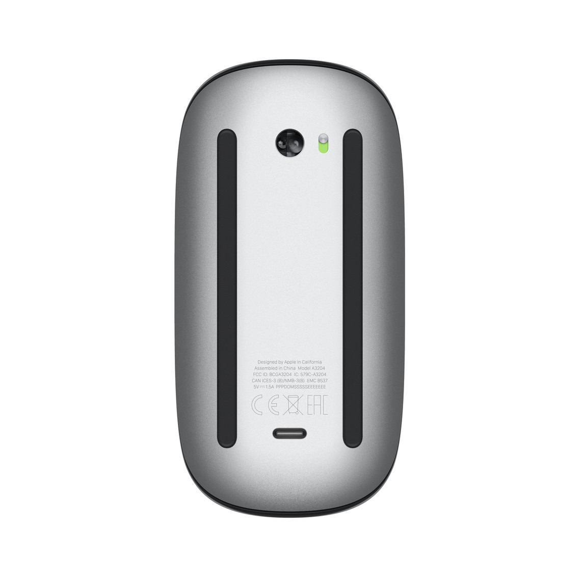 Apple Magic Mouse A3204 USB-C Schwarz, USB-C, Multi-Touch Oberfläche, wiederaufladbar | Zustand: Gut