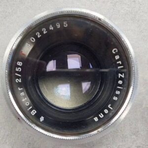 Carl Zeiss Jena Biotar 58mm f/2 T, 58mm f/2, manuelles Objektiv, T-Vergütung, Filtergewinde Heliopan 49x0,75 | Zustand: Sehr Gut