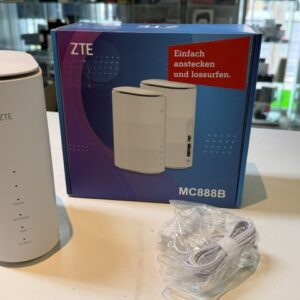 ZTE MC888B 5G Weiß, Leistungsstarker 5G WLAN-Router mit WiFi 6, ideal für zu Hause, Verpackung geöffnet | Zustand: Neu