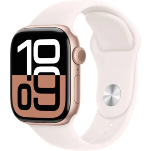 Apple Watch Series 10 Roségold 42mm, GPS + Cellular Aluminiumgehäuse Blassrosa Sportarmband S | M Verpackung geöffnet nicht aktiviert | Zustand: Neu