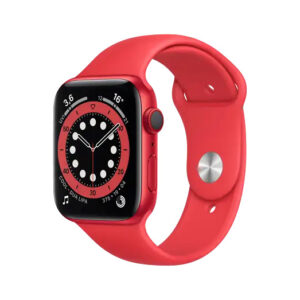 Apple Watch Series 6 2020 Rot 44mm, Smartwatch, GPS, (PRODUCT)RED Aluminiumgehäuse, rotes Sportarmband, Batteriezustand 88% | Zustand: Sehr Gut