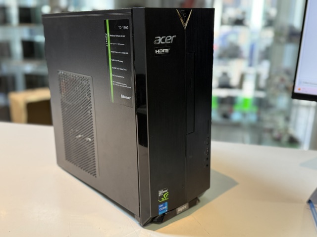 Acer Aspire TC-1660 Schwarz 2021, Intel Core i5-11400F, 16GB RAM, 1TB SSD, GeForce GTX 1650 4GB, Windows 11, ist zu laut muss gereinigt werden | Zustand: In Ordnung