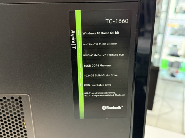 Acer Aspire TC-1660 Schwarz 2021, Intel Core i5-11400F, 16GB RAM, 1TB SSD, GeForce GTX 1650 4GB, Windows 11, ist zu laut muss gereinigt werden | Zustand: In Ordnung – Bild 2