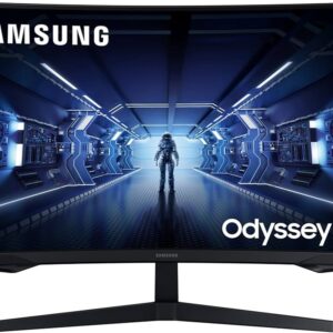 Samsung Odyssey G5 Monitor C27G54TQW, 27 Zoll, WQHD, 144Hz, gebogen, mit Netzteil, Mit Standfuß, In Ordnung | Zustand: In Ordnung