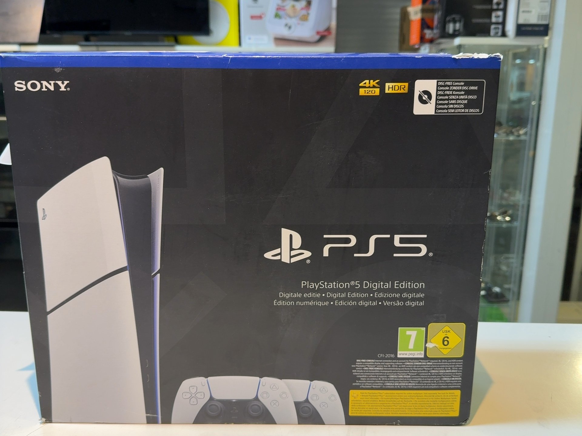 Sony PS5 Slim Disc Edition, Inkl. Originalverpackung, weiss, mit Laufwerk, mit OVP, 1 Stk., Wie neu, Akku | Zustand: Sehr Gut | Farbe: weiss – Bild 2