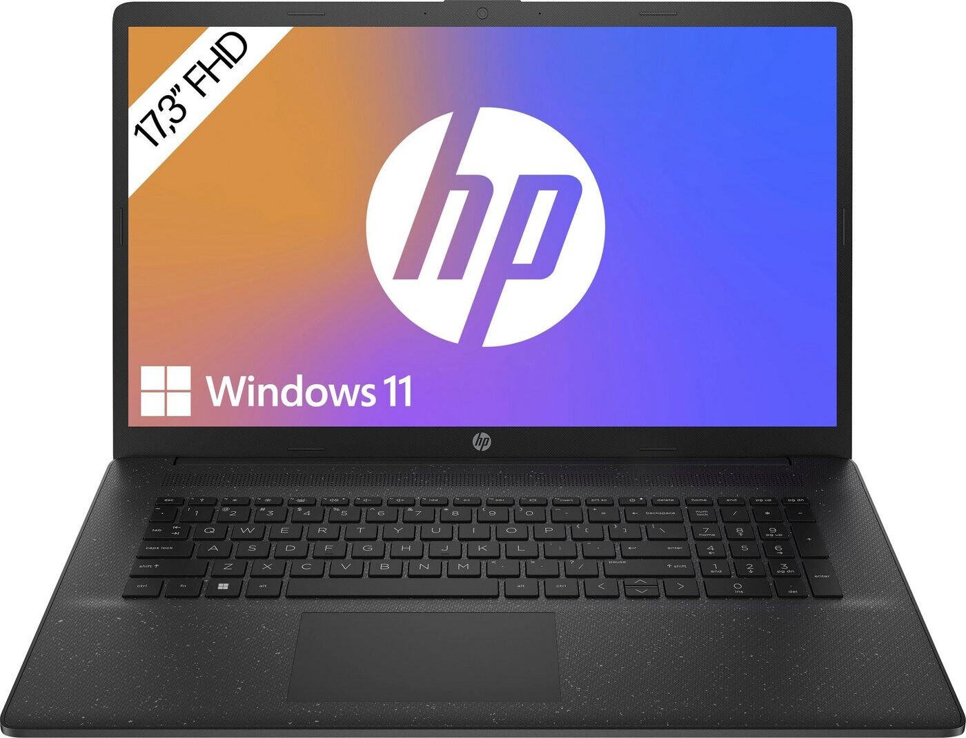 HP Laptop 17-ca / 17-cp Schwarz, AMD Ryzen 7 5700U, 8GB RAM, 512GB SSD, Win 11, inkl. Netzteil, Gut, Akku >90% | Zustand: Gut