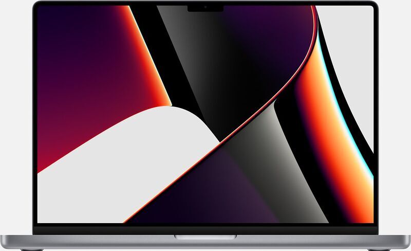 Apple MacBook Pro 16 2021 Space Grau, M1 Pro, 16 GB RAM, 1 TB SSD, Batteriezustand 90%, 169 Ladezyklen, thailändische Tastatur, mit Ladegerät | Zustand: Gut – Bild 2