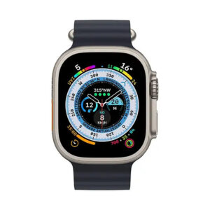 Apple Watch Ultra 49mm Titan Mitternacht, 2022, mit Verpackung, Batteriezustand 90% | Zustand: Sehr Gut