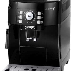 DeLonghi Magnifica S ECAM 12.123.B Schwarz, Kompakter Kaffeevollautomat mit integriertem Mahlwerk und manueller Milchaufschäumdüse | Zustand: Neu