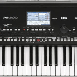 Korg Pa300 Schwarz, Professional Arranger Keyboard mit 61 Tasten, TouchView Display, Lautsprechern und Originalrechnung | Zustand: Sehr Gut