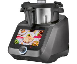 Silvercrest Monsieur Cuisine Smart SKMS 1200 C1 Anthrazit, Küchenmaschine mit 1200 W, WLAN-Funktion, 8-Zoll-Farb-Touchdisplay und 4,5-l-Mixbehälter | Zustand: Neu