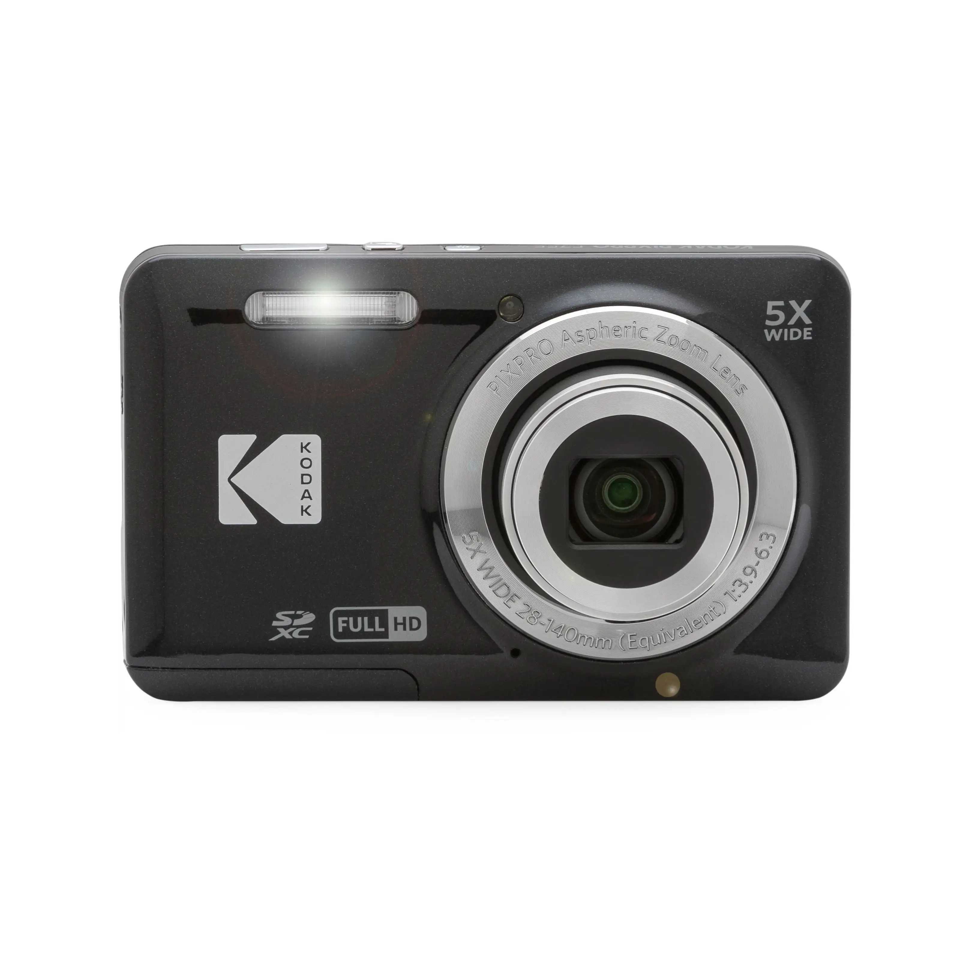 Kodak Pixpro FZ55 Schwarz, Mit Ladegerät Kompakte Digitalkamera mit 16 MP, 5-fachem optischem Zoom (28-140 mm) und Full HD-Videoaufnahme | Zustand: Sehr Gut