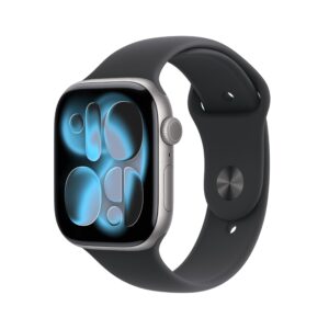 Apple Watch Series 11 GPS 46mm Space Grau, 46mm, GPS, Mit Ladekabel, Akku 100% | Zustand: Sehr Gut | Farbe: schwarz