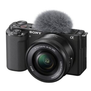 Sony Alpha ZV-E10 + 16-50mm II Schwarz, APS-C Systemkamera, 24 MP, 4K Video, PZ 16-50mm OSS II Objektiv,  ohne | Zustand: Sehr Gut