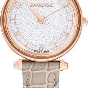 Swarovski Crystalline Wonder Silber 35mm, Damenuhr Quarzuhr Edelstahl mit Kristallen OVP | Zustand: Wie Neu | Farbe: schwarz